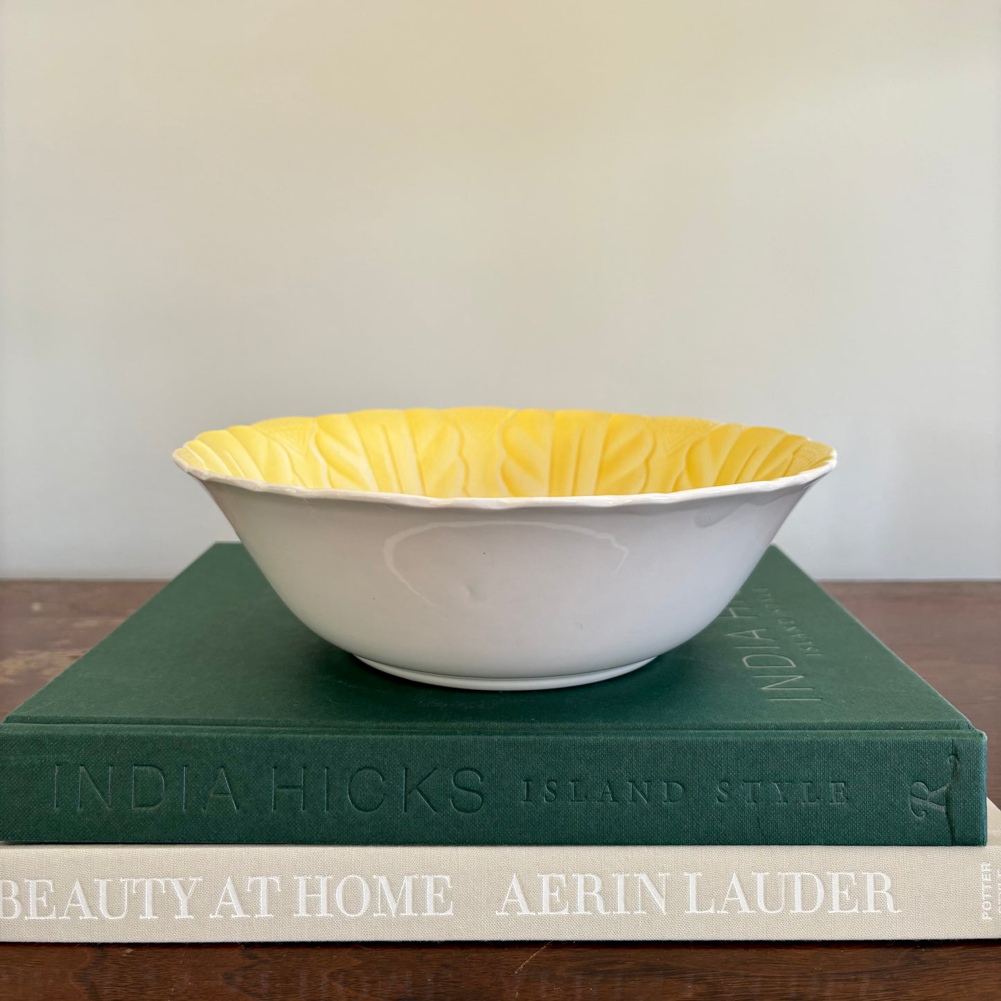 Yellow Japanese Ironstone Bowl