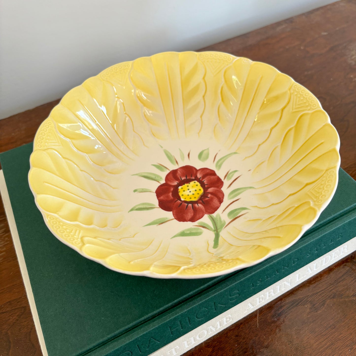 Yellow Japanese Ironstone Bowl