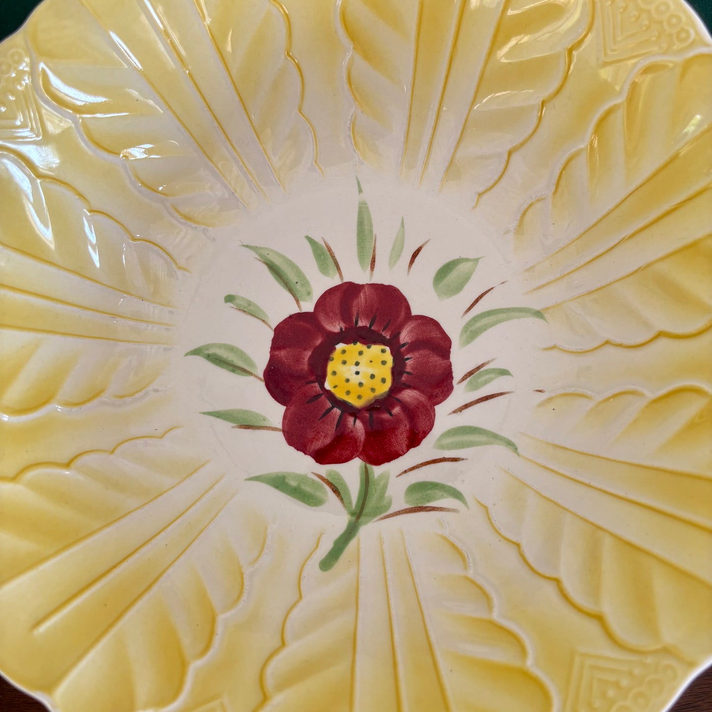 Yellow Japanese Ironstone Bowl