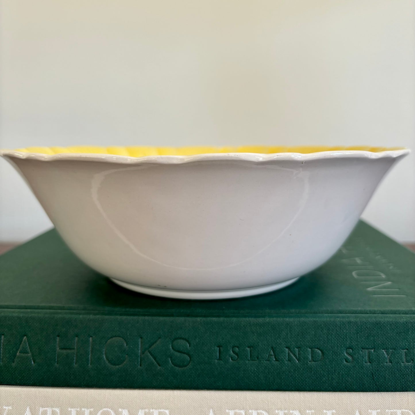 Yellow Japanese Ironstone Bowl