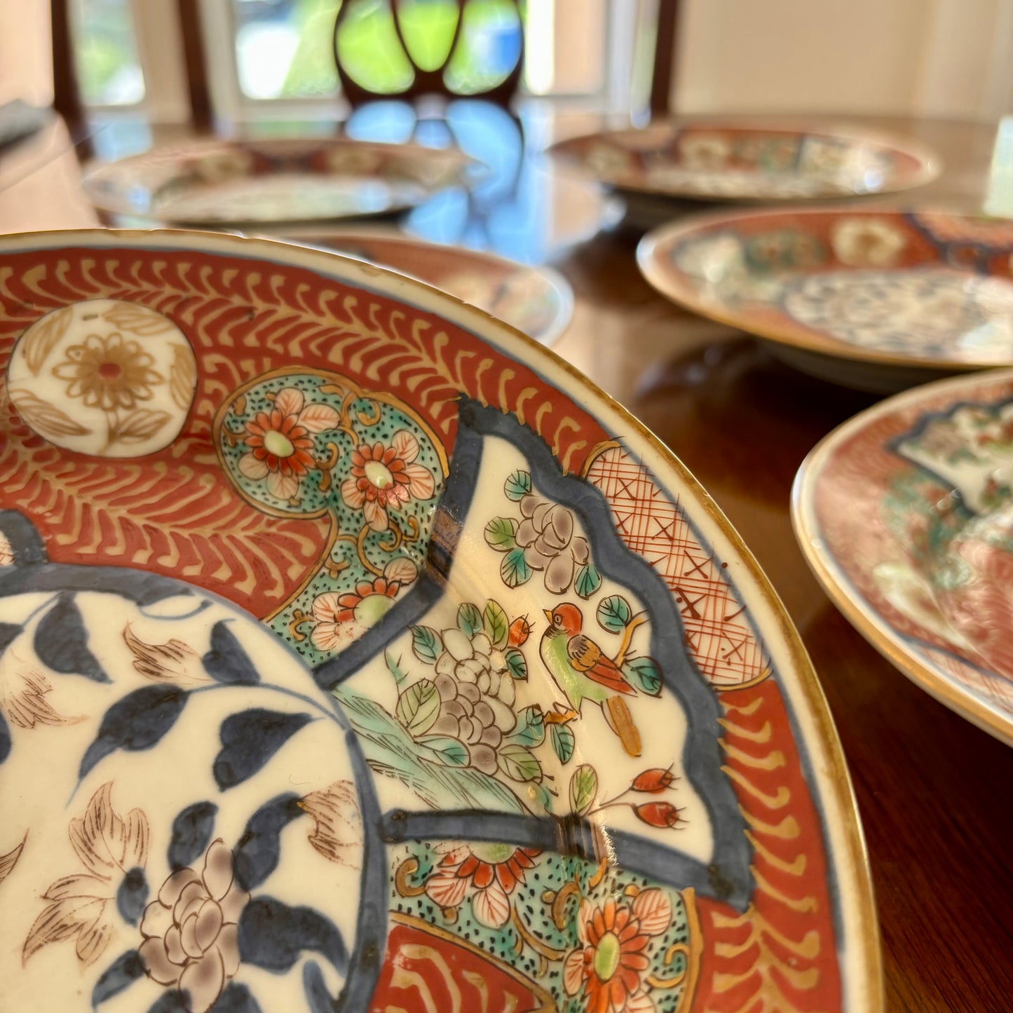 Set of 6 Vintage Imari Plates