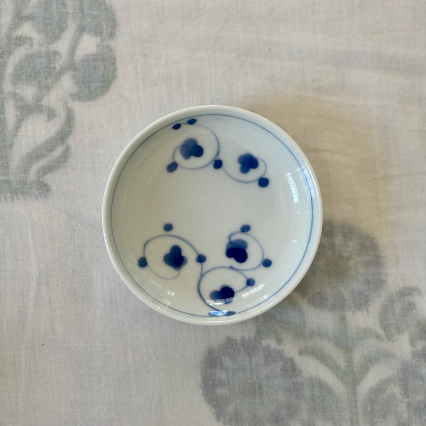 Small Blue and White Japanese Dish