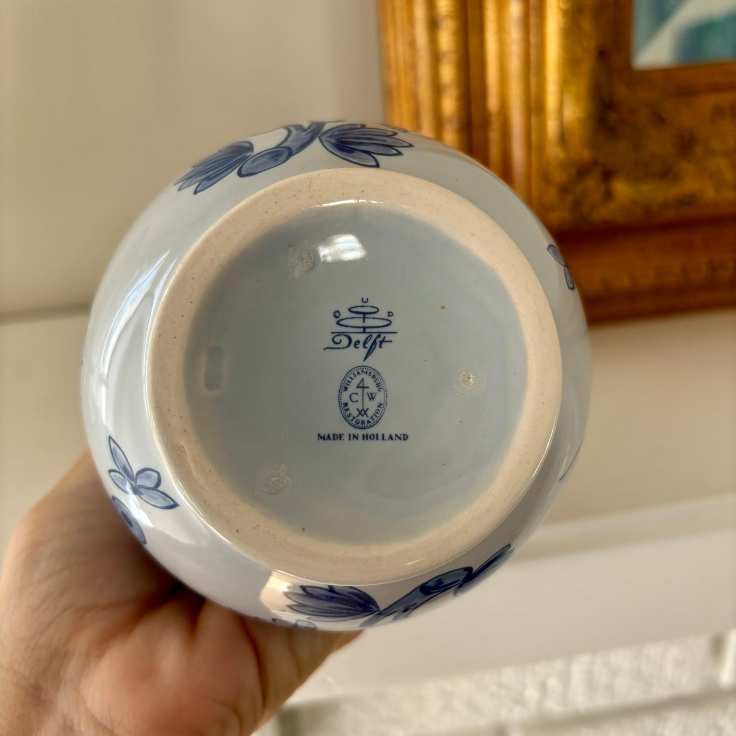 Delft Blue and White Vase