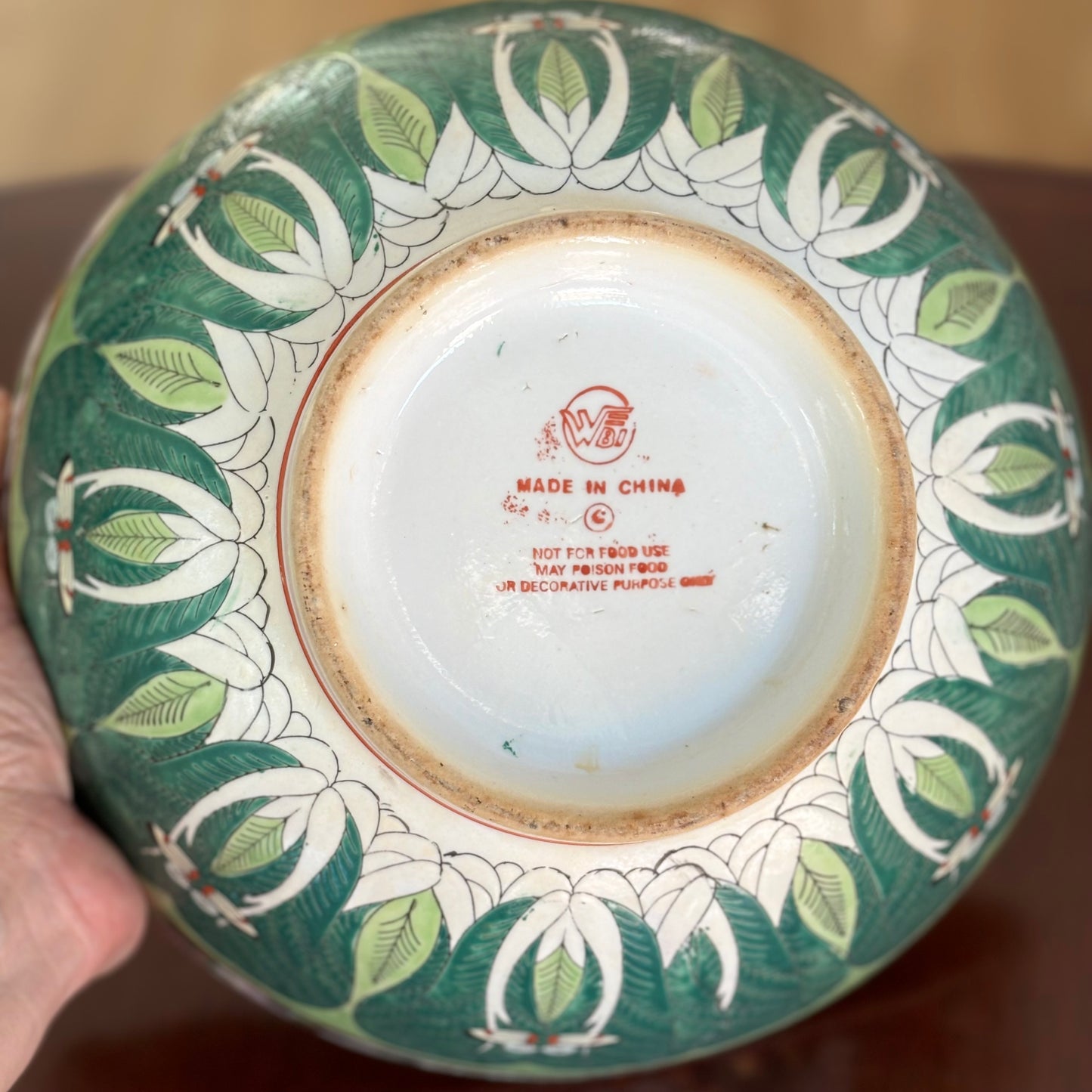 Large Vintage Bok Choy Bowl