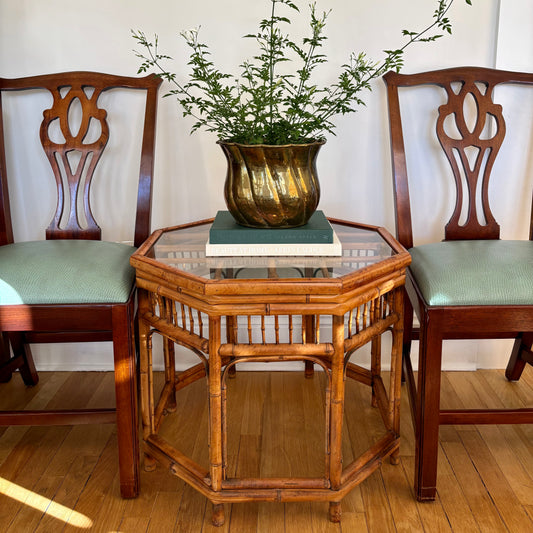 Vintage Brighton Pavilion Bamboo Octagon Table