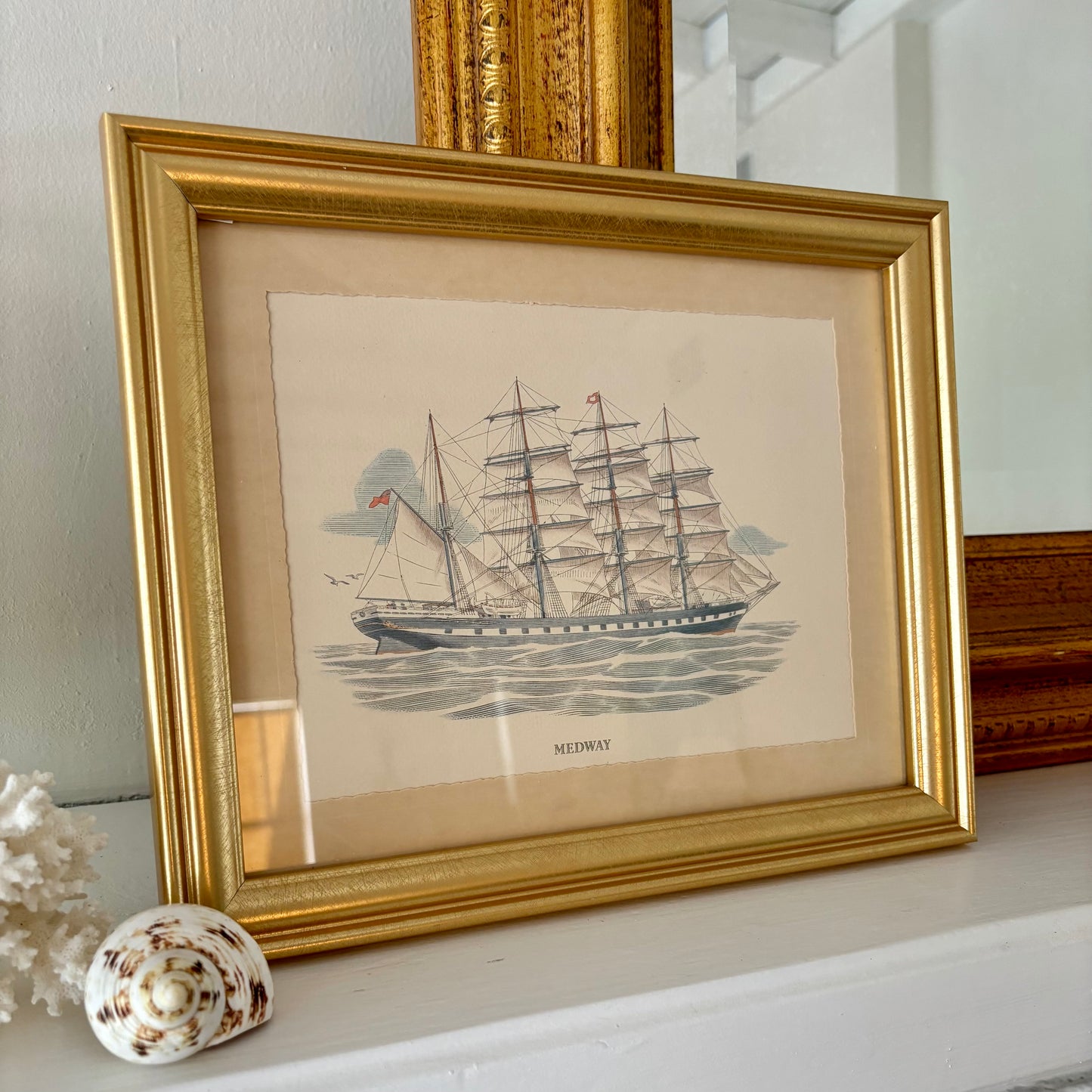 Pair of Vintage Boat Prints