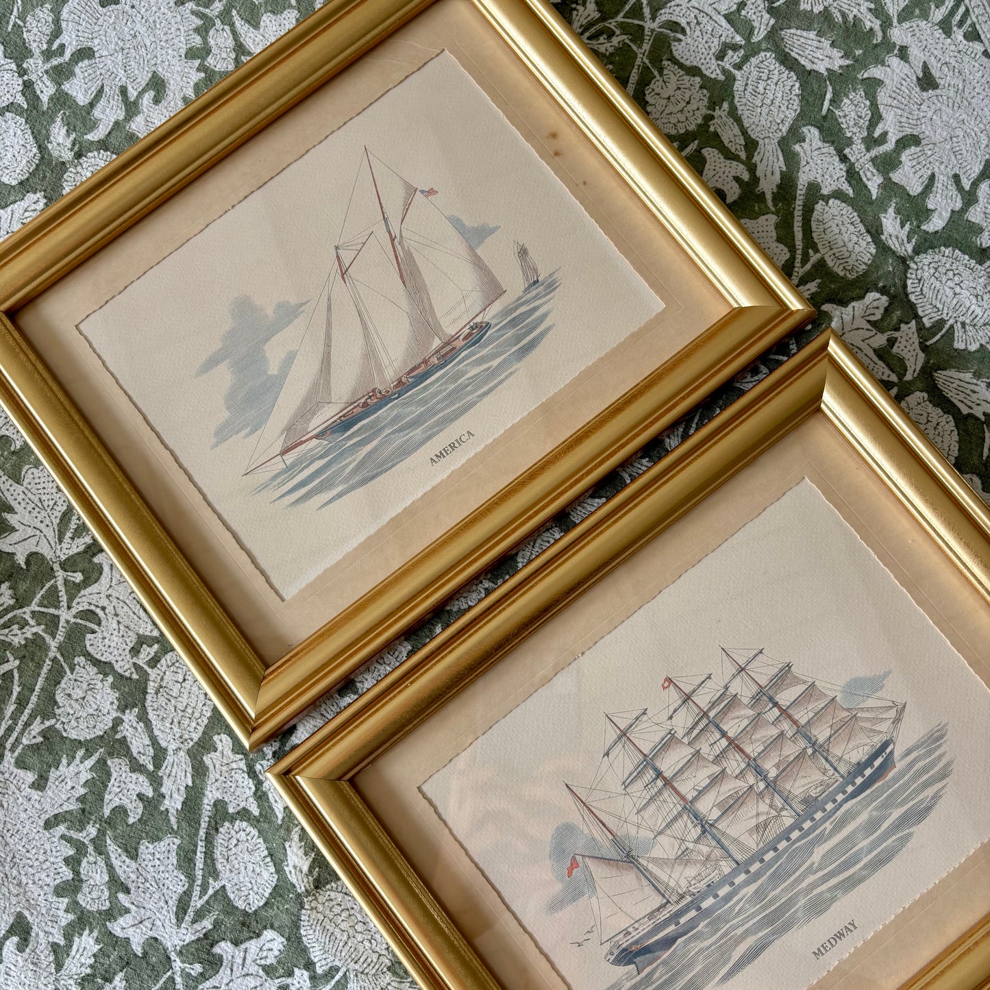 Pair of Vintage Boat Prints