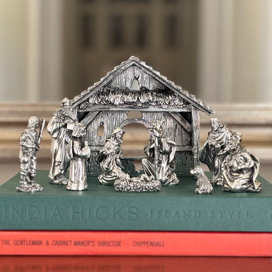 Silver 10 Piece Nativity