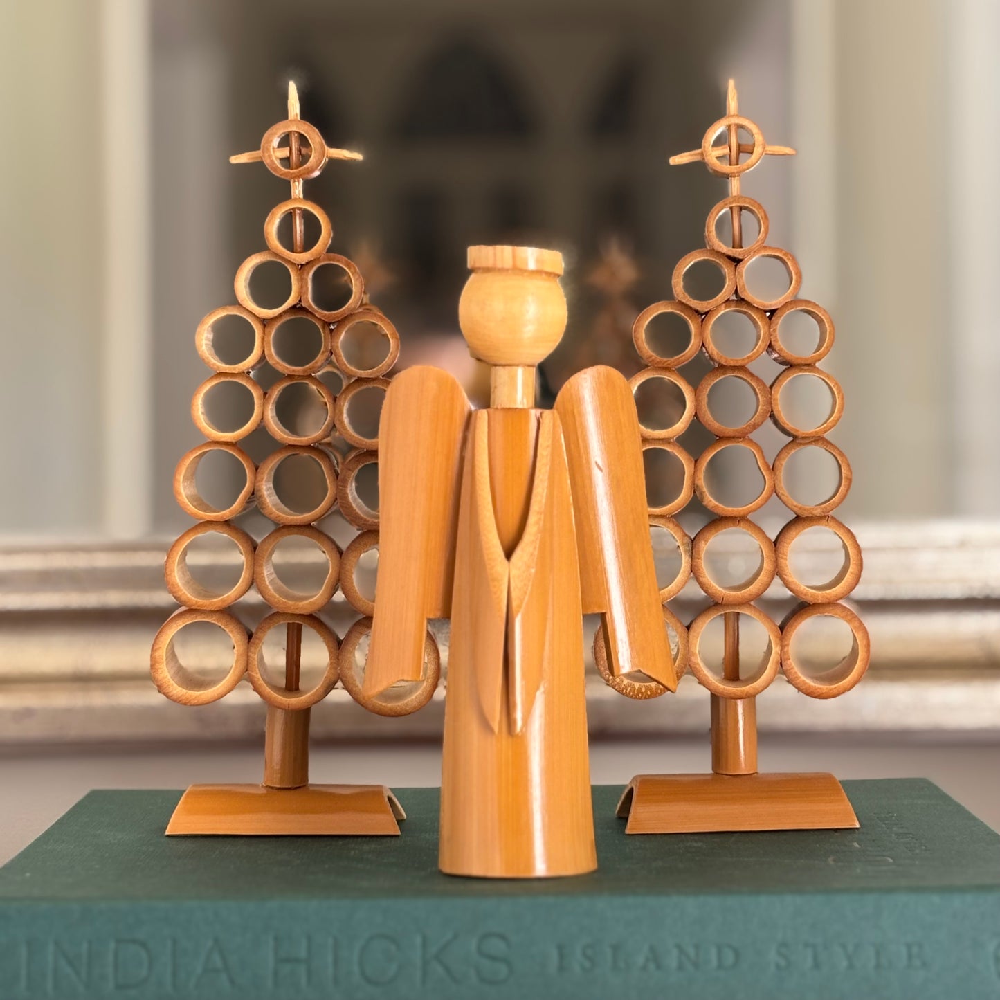 Vintage Bamboo Christmas Tree