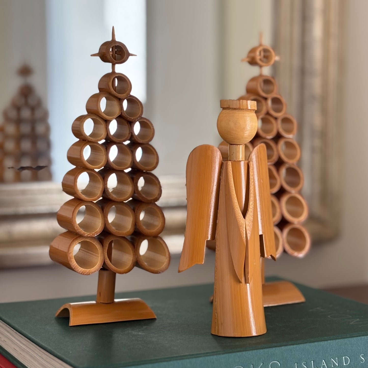 Vintage Bamboo Christmas Tree