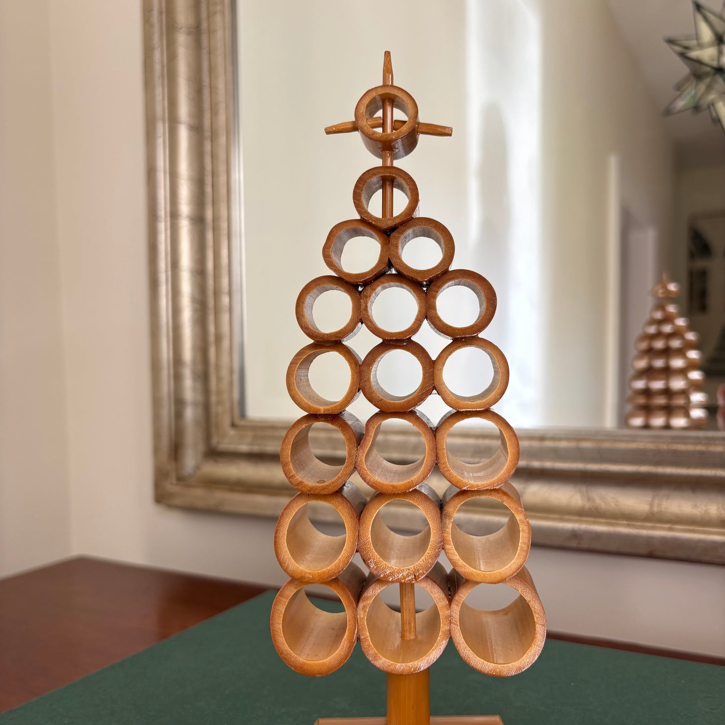 Vintage Bamboo Christmas Tree
