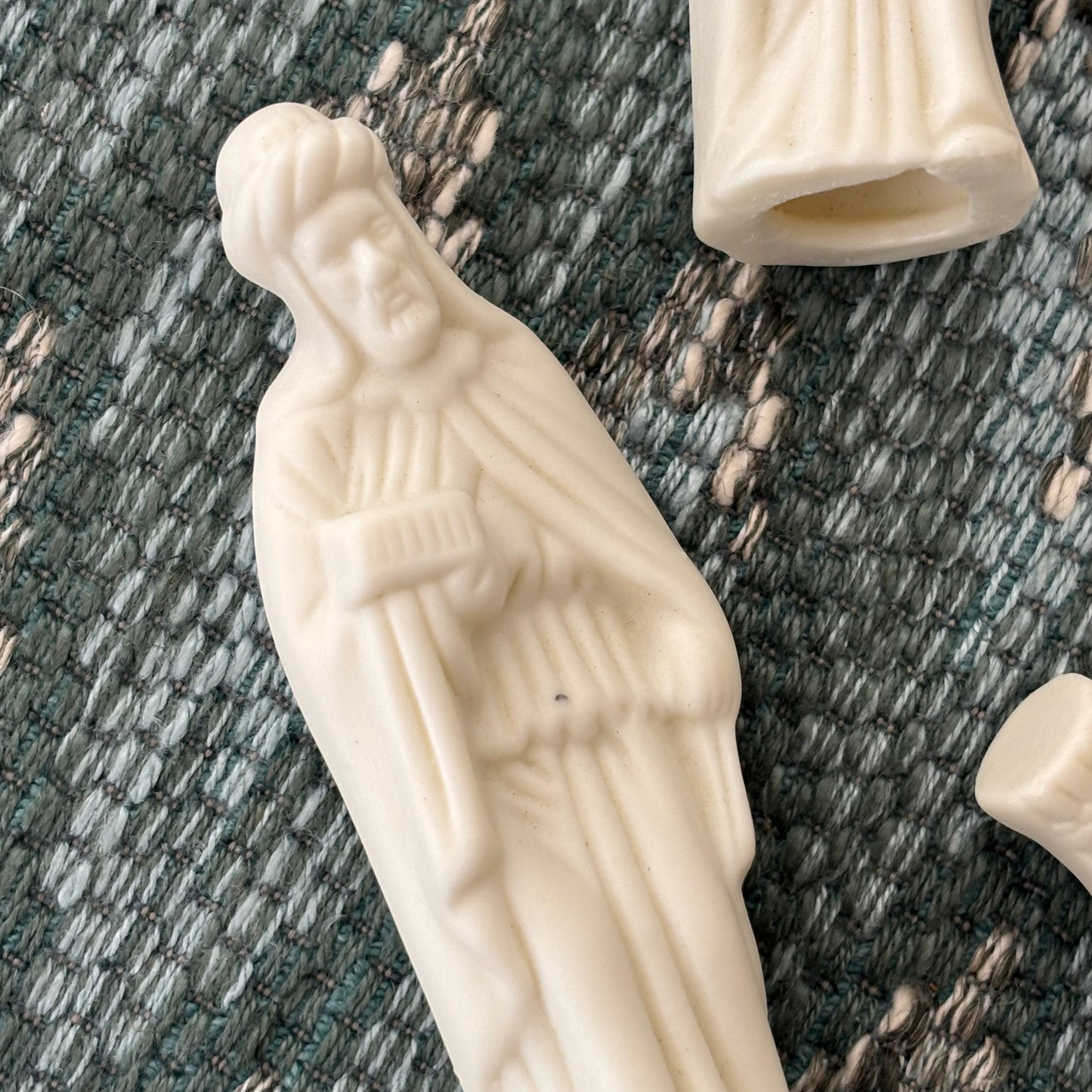 Vintage Six Piece White Nativity Set