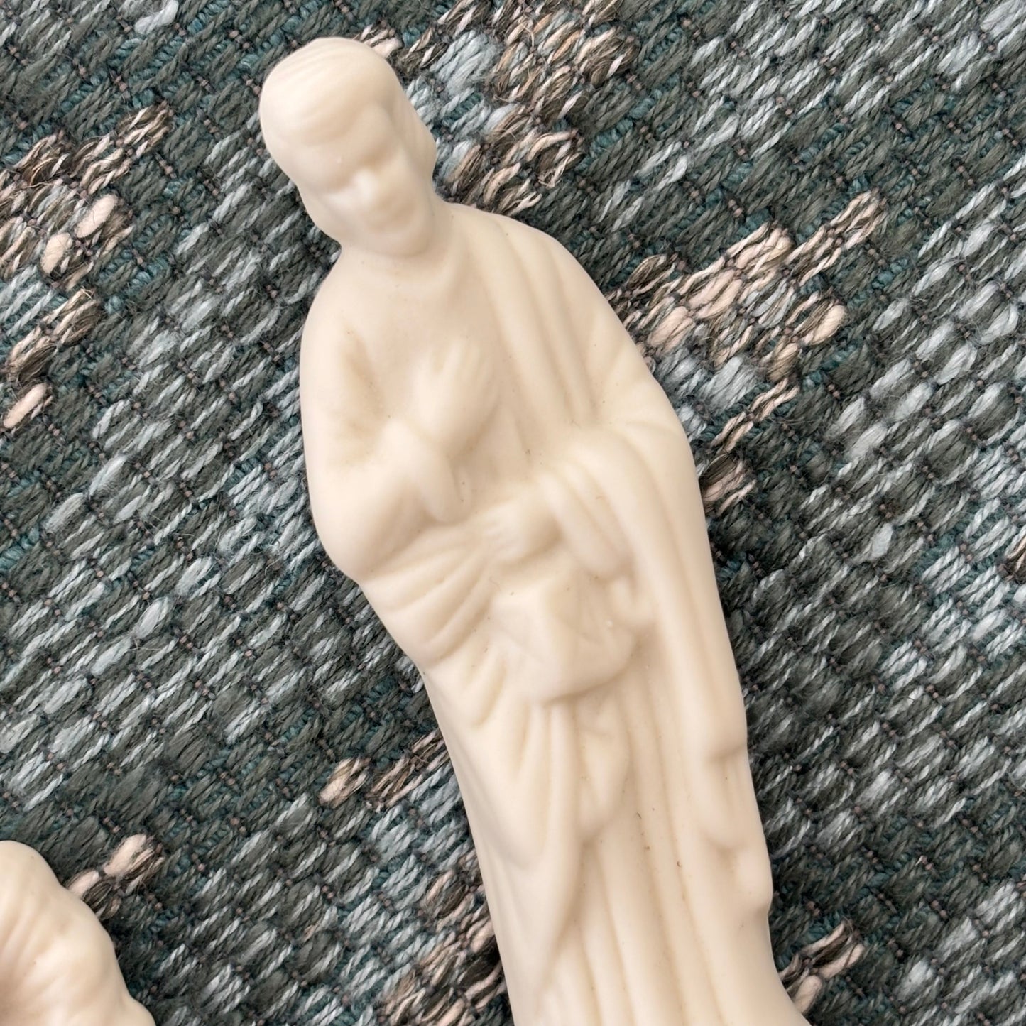 Vintage Six Piece White Nativity Set