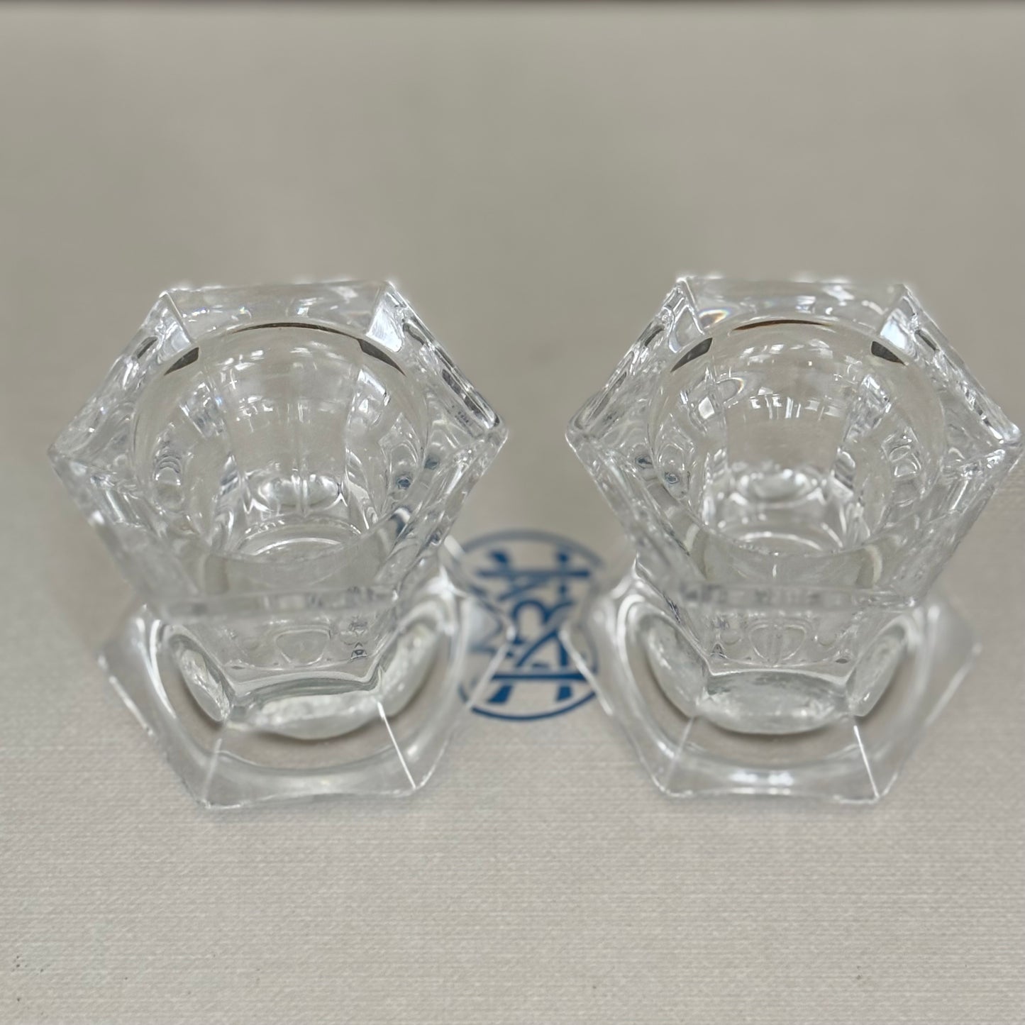 Vintage Crystal Candle Holders