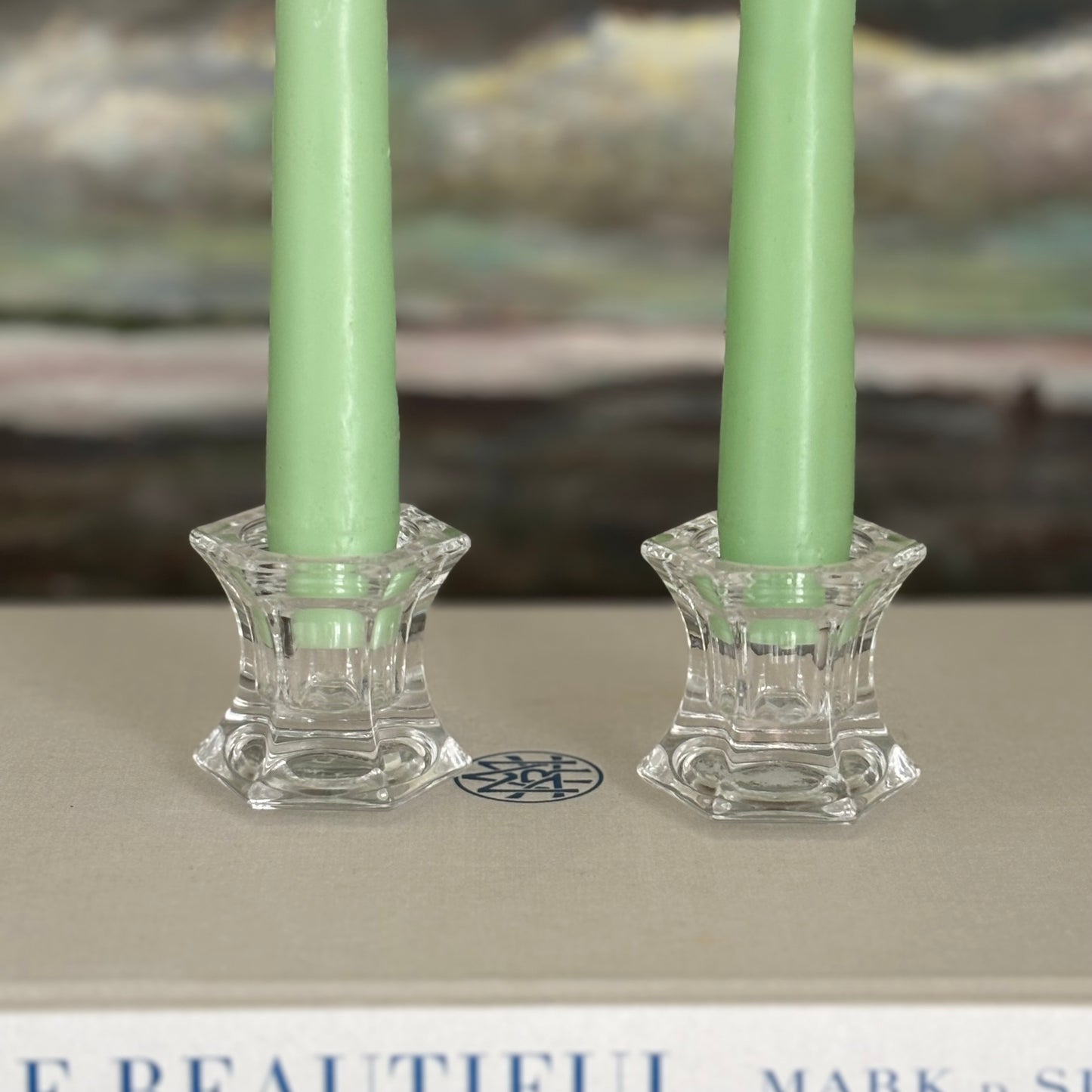 Vintage Crystal Candle Holders