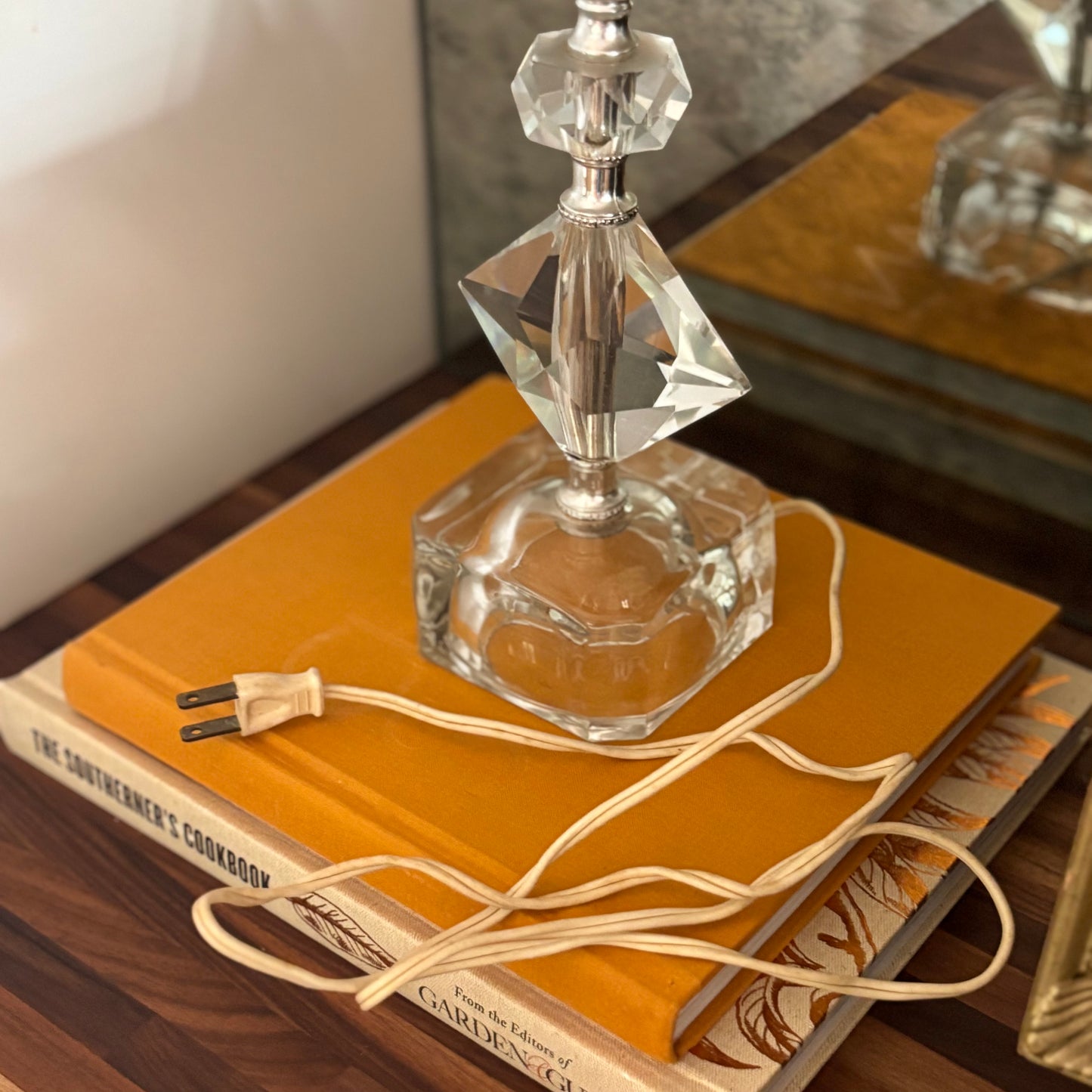 Vintage Glass and Acrylic Lamp