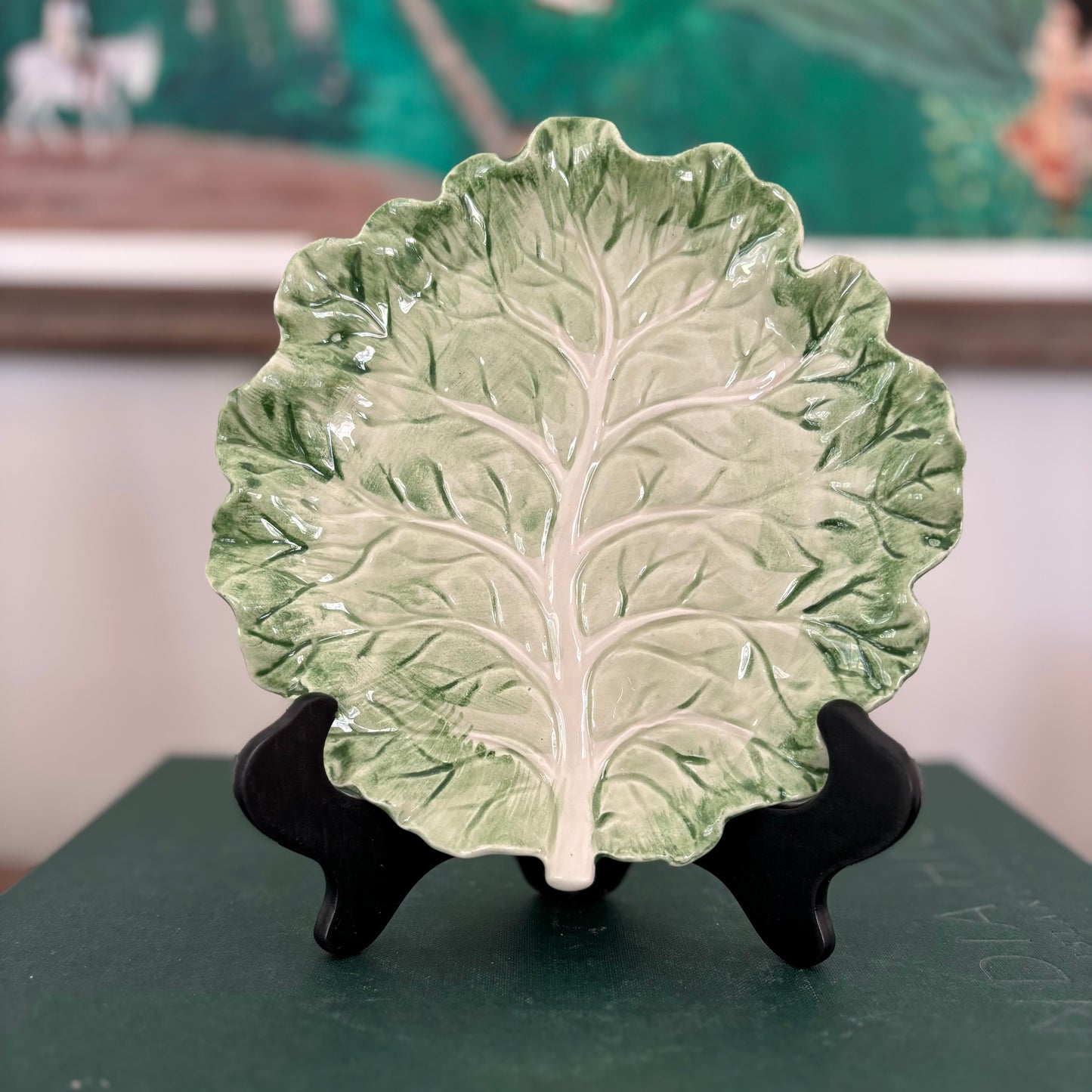 Fitz and Floyd Cabbage Leaf Ironstone Plates