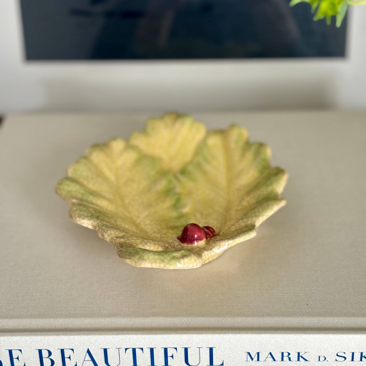 Vintage Leaf Trinket Dish